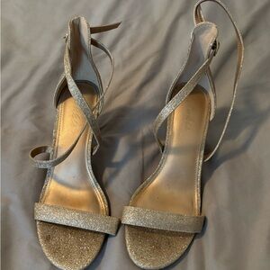 Gold Glitter Heels